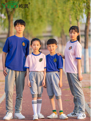 屹奧2019小、初、高夏季校服新款運動套裝